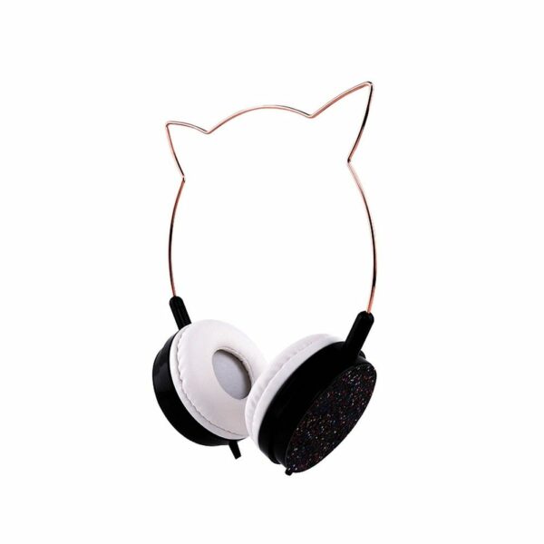 Wire headphones Jack 3,5 mm with microphone CAT EAR YLFS-22 black
