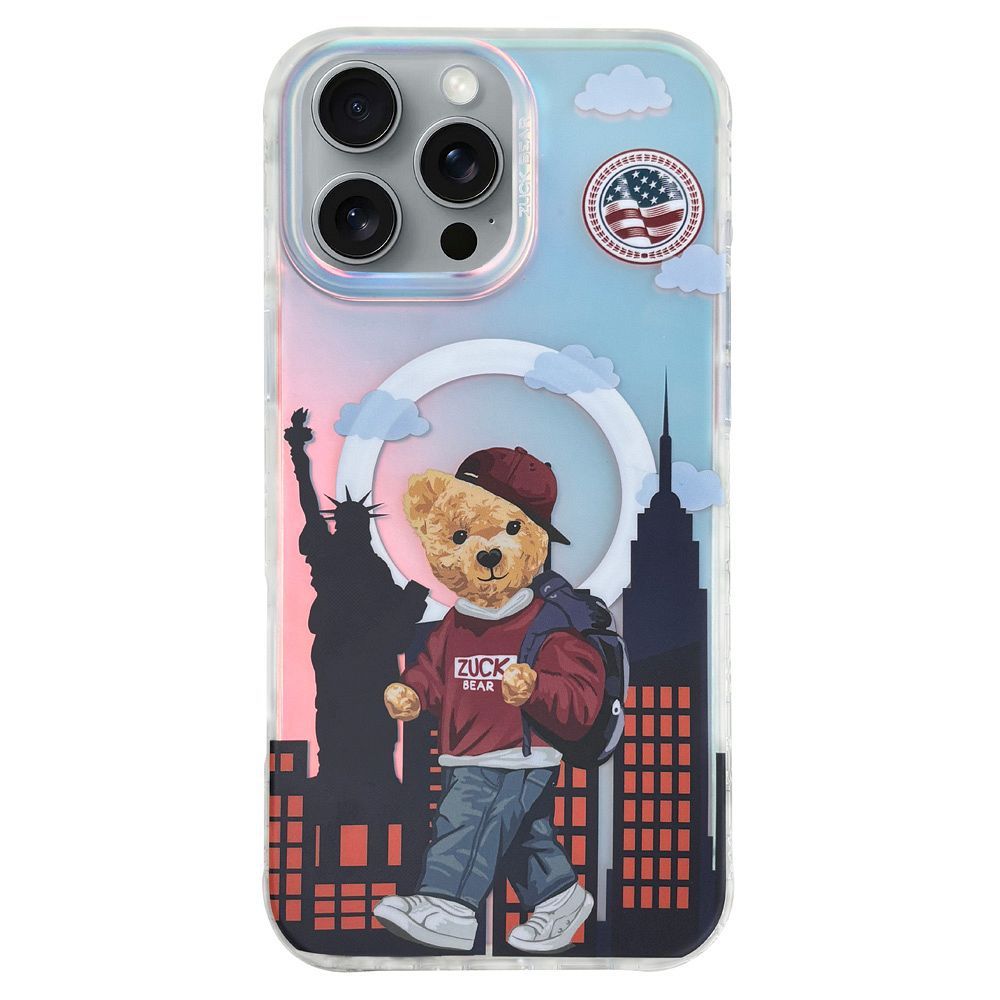 ZUCK BEAR case DARNELL FROSTED LASER compatible with MagSafe for IPHONE 16 Pro Max new york
