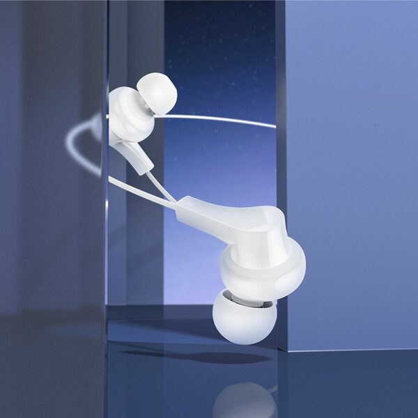 HOCO wire earphones Type C with microphone M114 white