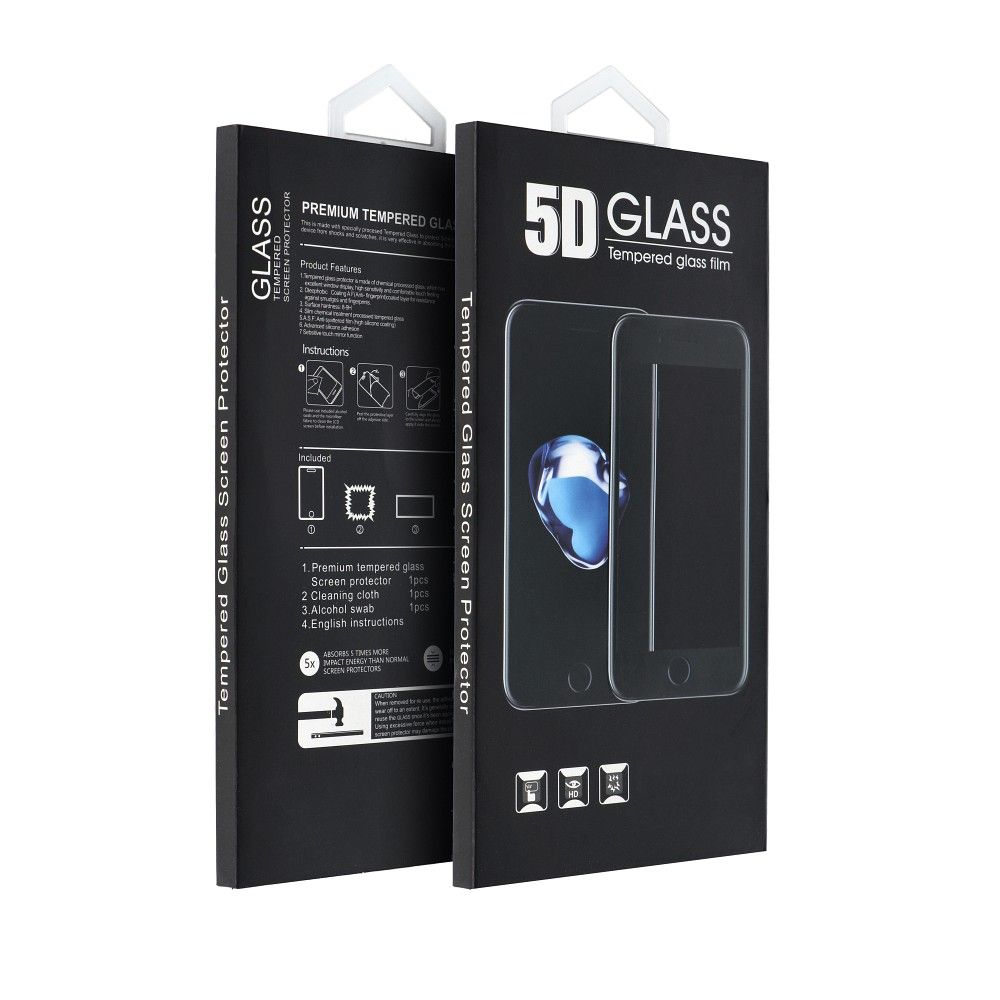 5D Full Glue Tempered Glass - for iPhone 6G/6S black