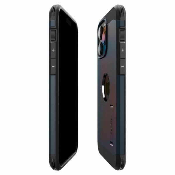 SPIGEN case TOUGH ARMOR MAG compatible with MagSafe for IPHONE 15 Pro metal slate