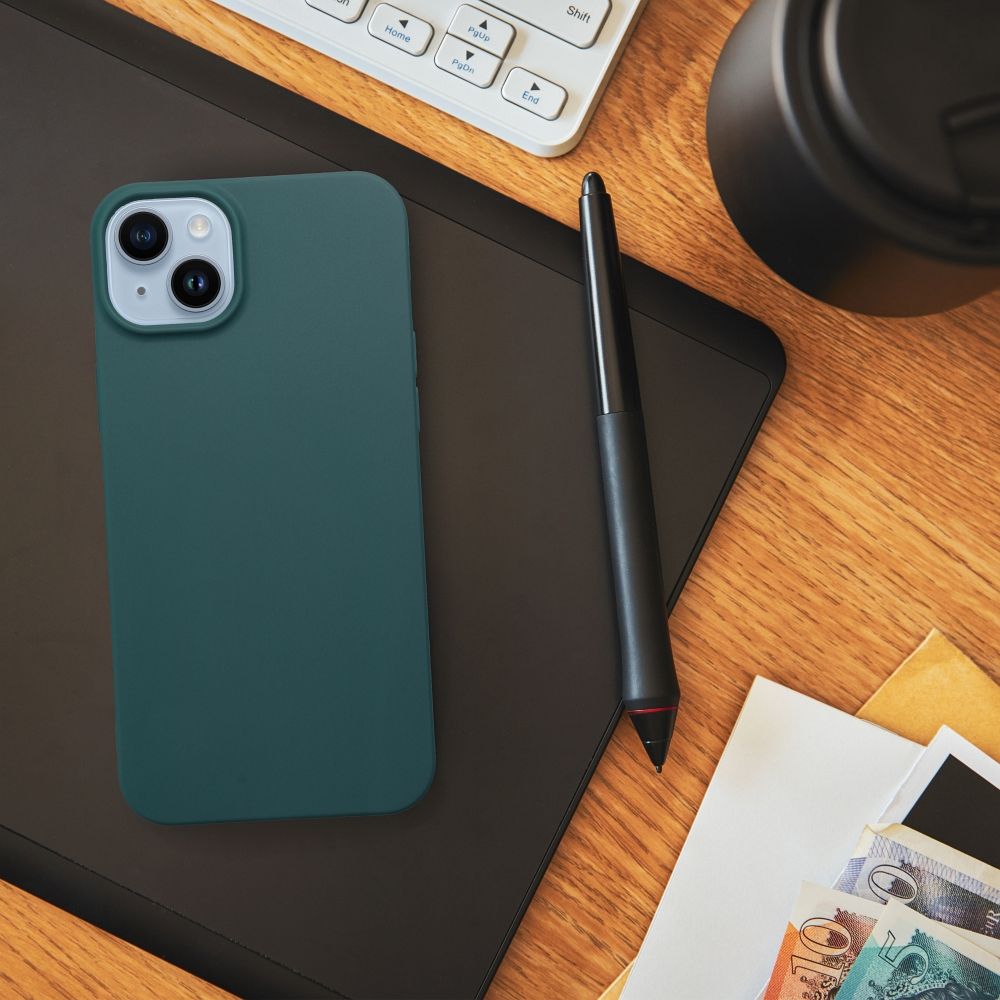 MATT case for IPHONE 15 dark green
