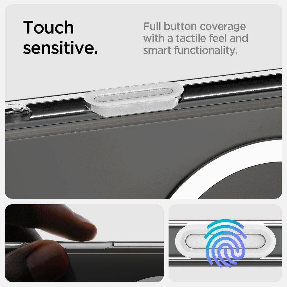 SPIGEN case ULTRA HYBRID "T" MAG compatible with MagSafe for IPHONE 16 Pro Max white