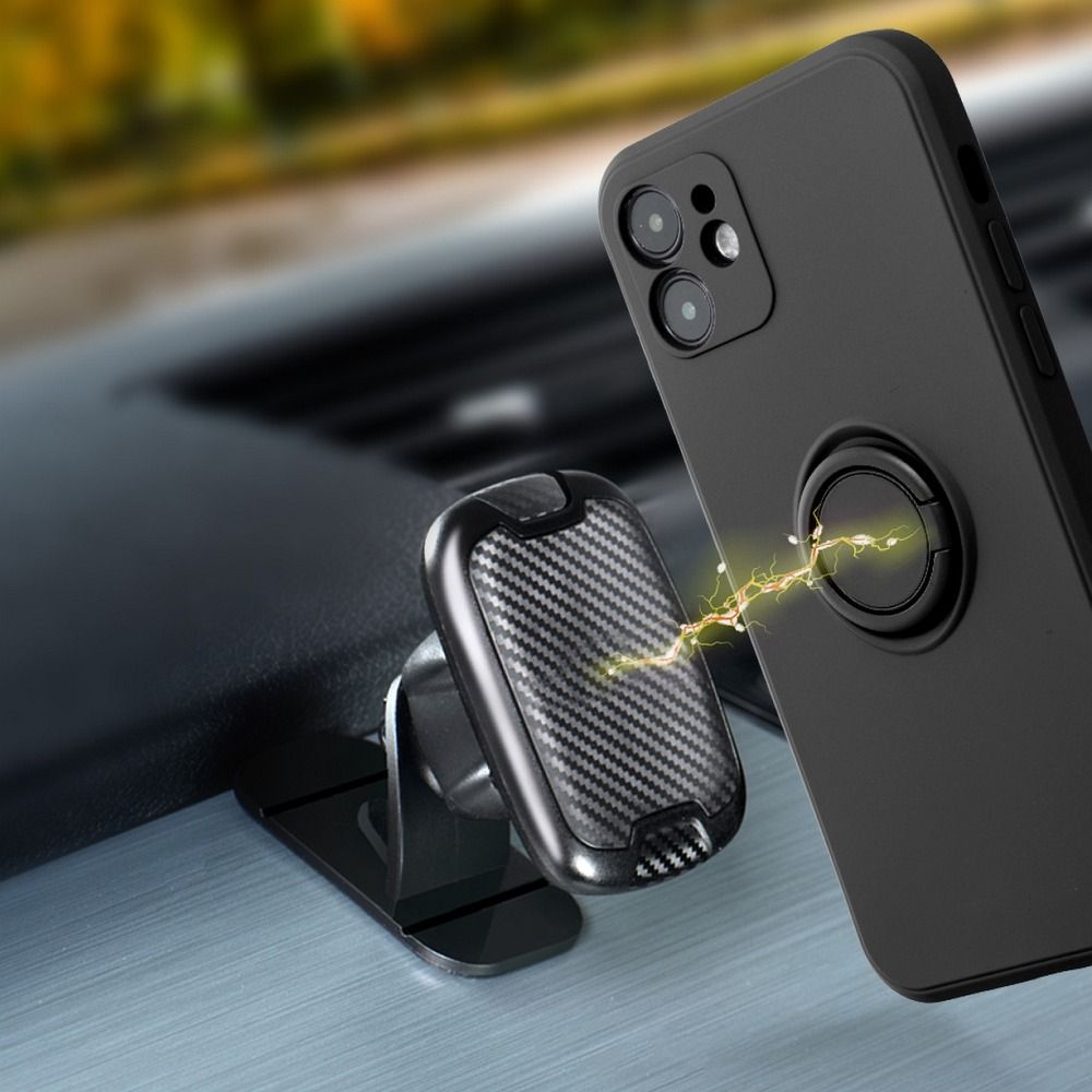 SILICONE RING case for SAMSUNG A52 5G / A52 LTE ( 4G ) / A52S black