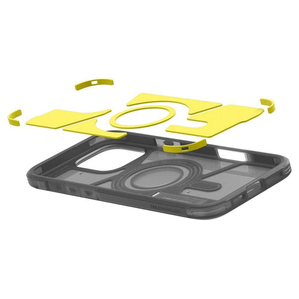 SPIGEN case TOUGH ARMOR MAG compatible with MagSafe for IPHONE 16 Pro Max frost black