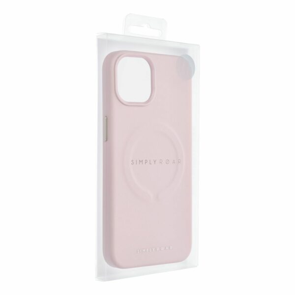 ROAR case LEATHER MAG compatible with MagSafe for IPHONE 14 Pro hot pink