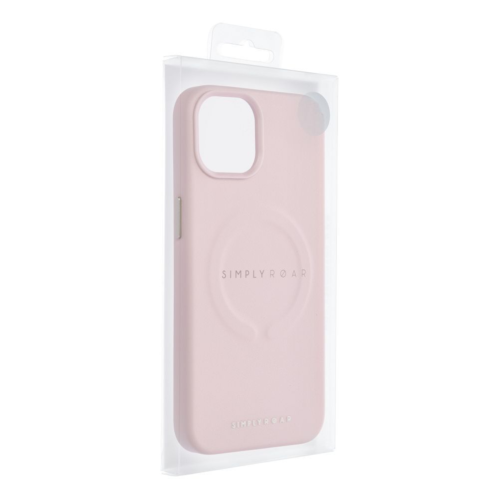 ROAR case LEATHER MAG compatible with MagSafe for IPHONE 14 Pro hot pink