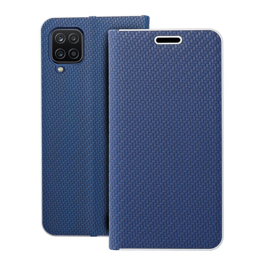 d6868e8d1e002233757bcd77f44a938d LUNA Book Carbon for SAMSUNG A12 / M12 blue