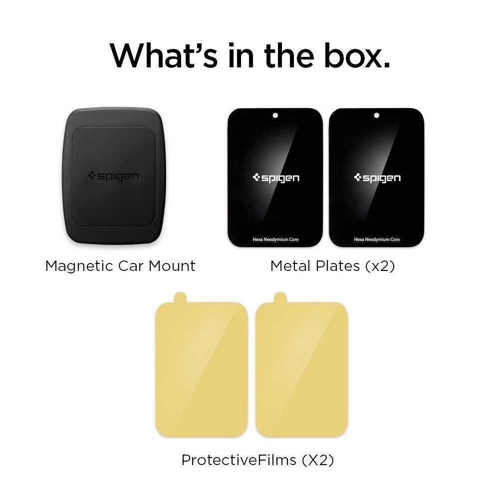 d6ec2fea53ca7e9642e84671ba1bb163 SPIGEN magnetic car holder for air vent H12 black