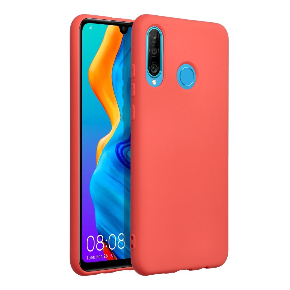 SILICONE case for HUAWEI P30 Lite peach