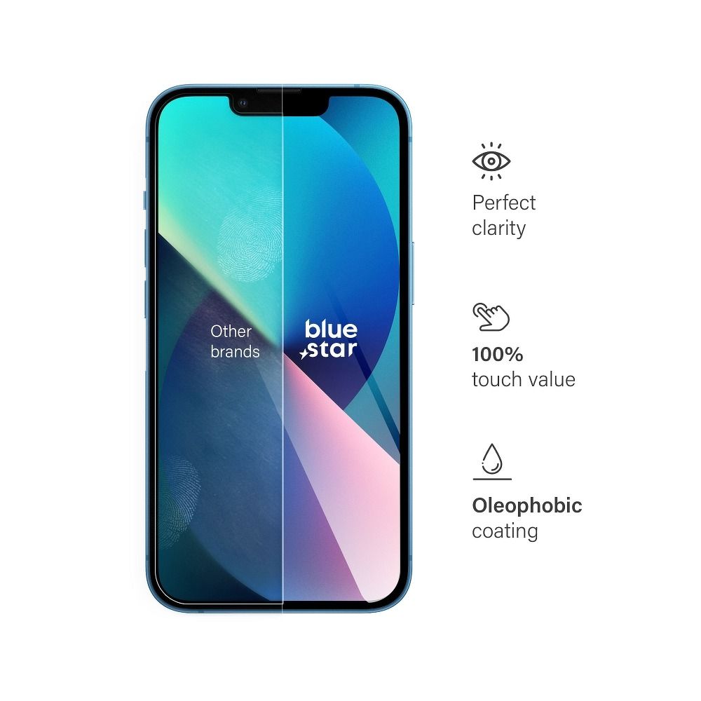Tempered Glass Blue Star - IPHONE 13/13Pro/14/16e