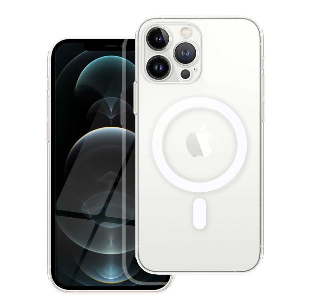 CLEAR MAG COVER case with camera protection compatible with MagSafe for IPHONE 12 Pro Max transparent