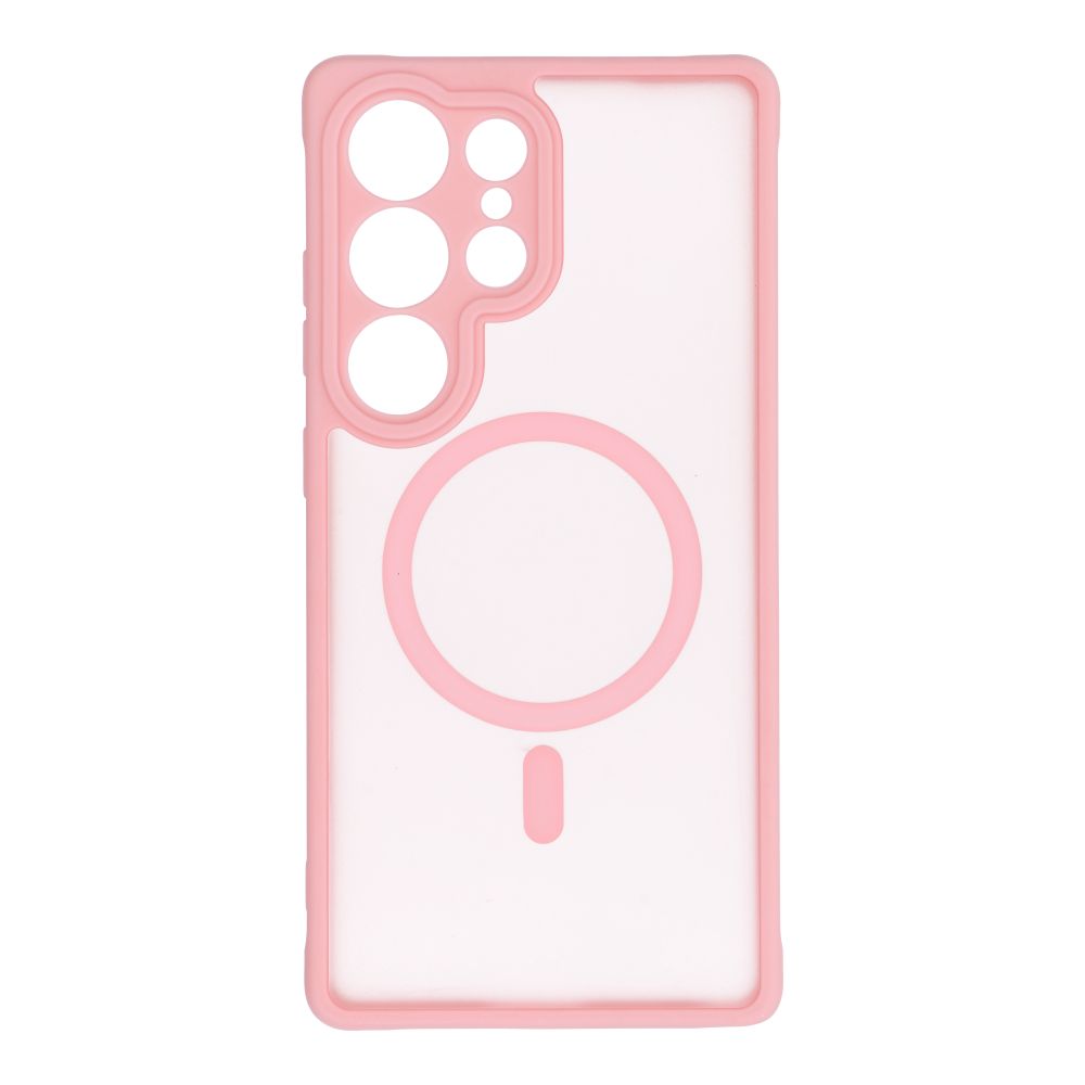 FULL MATTE MAG COVER case compatible with MagSafe for SAMSUNG A56 jasny różowy