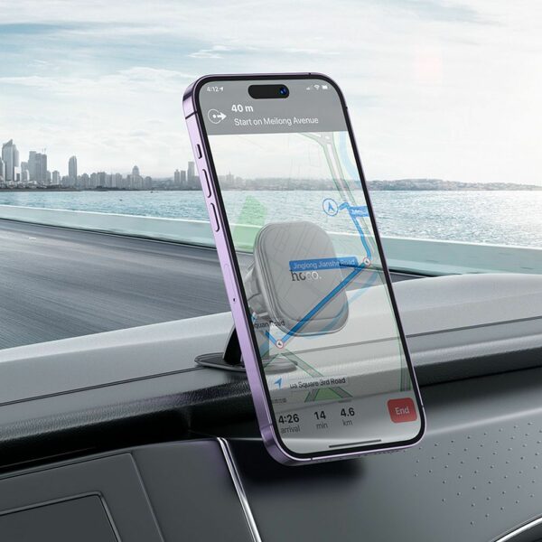 HOCO car holder for phone to center console magnetic H30 black