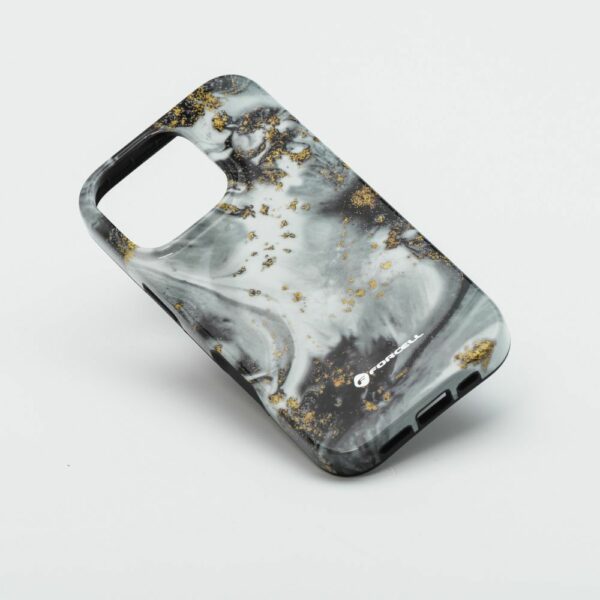 FORCELL F-PROTECT Mirage, Military Drop-Tested case compatible with MagSafe for IPHONE 15 PRO MAX silver fog