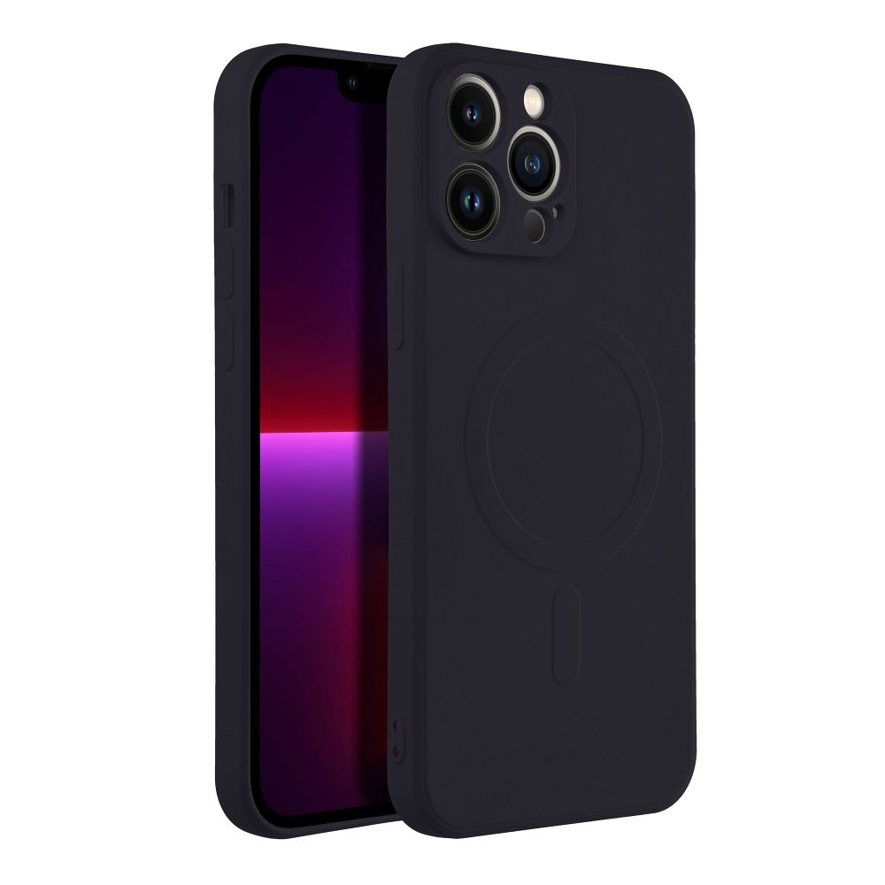 SILICONE MAG COVER case compatible with MagSafe for IPHONE 13 Pro Max black