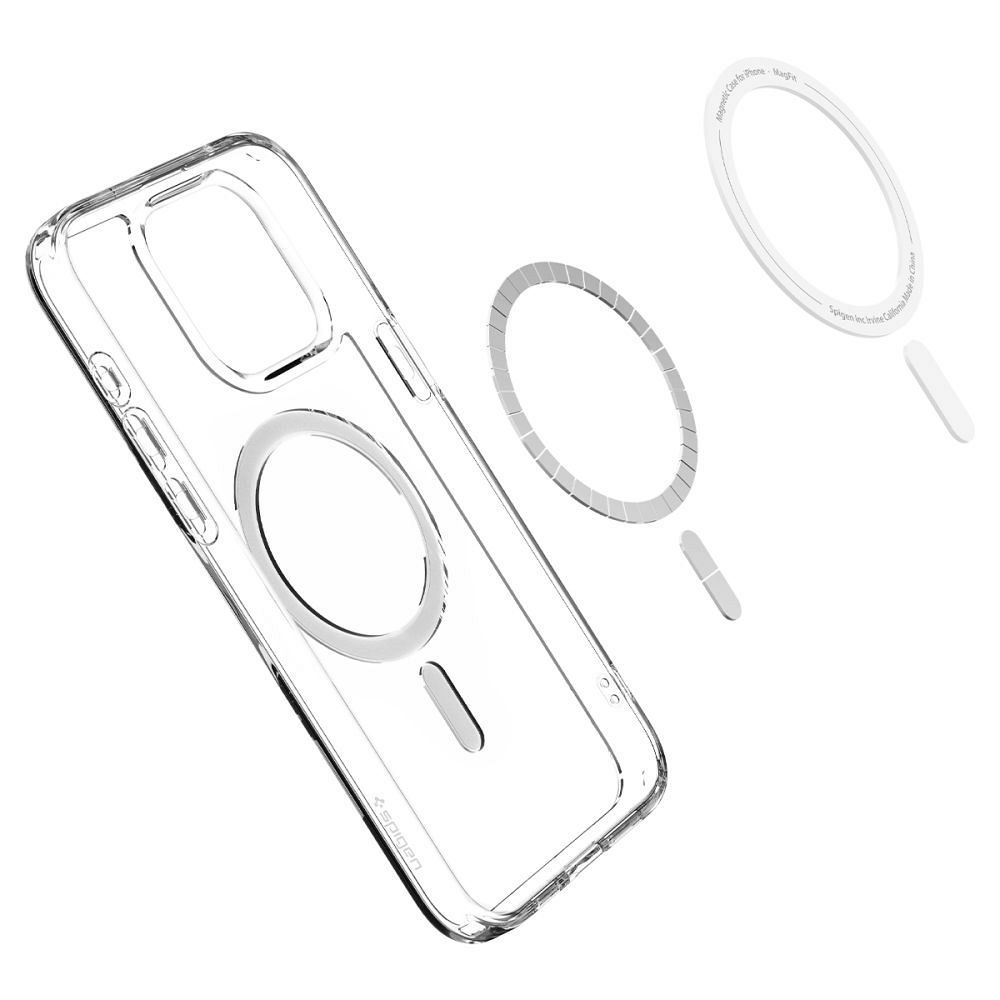 SPIGEN case ULTRA HYBRID MAG compatible with MagSafe for IPHONE 15 Pro Max graphite