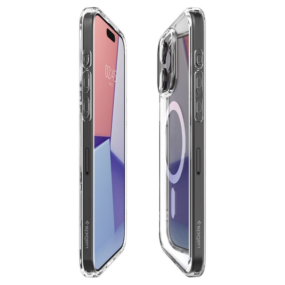 SPIGEN case ULTRA HYBRID MAG compatible with MagSafe for IPHONE 15 Pro Max white