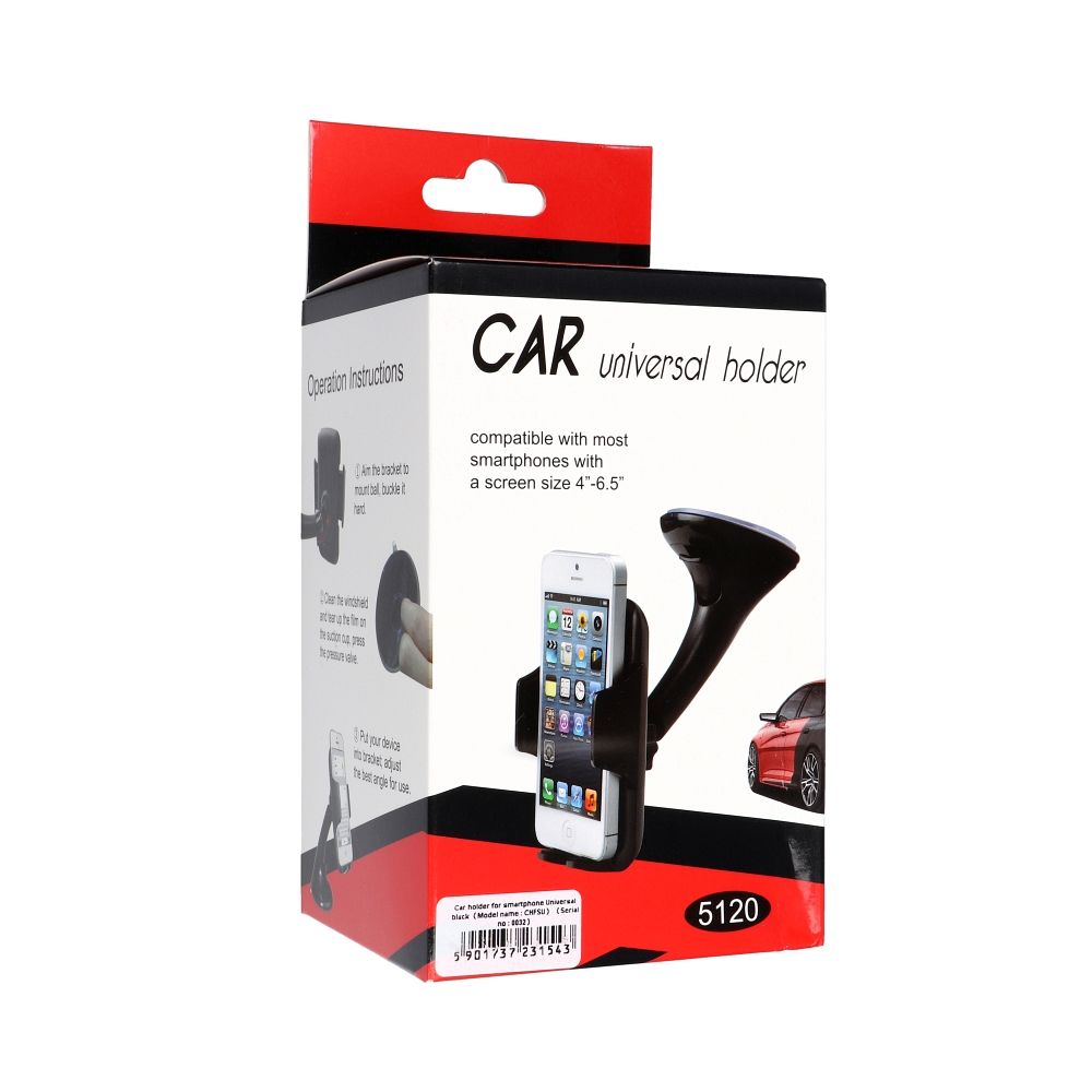 Car holder for windshield black
