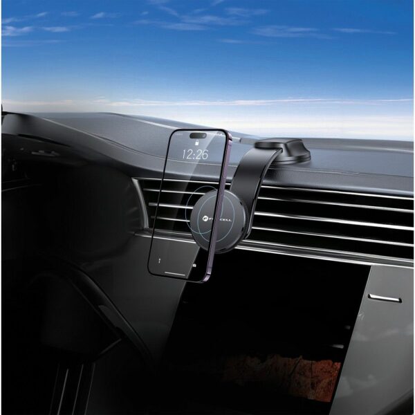 FORCELL F-GRIP MagFlex magnetic car holder for windshield / dashboard compatible with MagSafe black