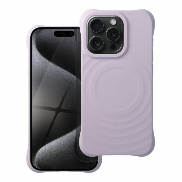 Silicone Zephyr Mag Cover compatible with MagSafe do IPHONE 15 PRO lilac