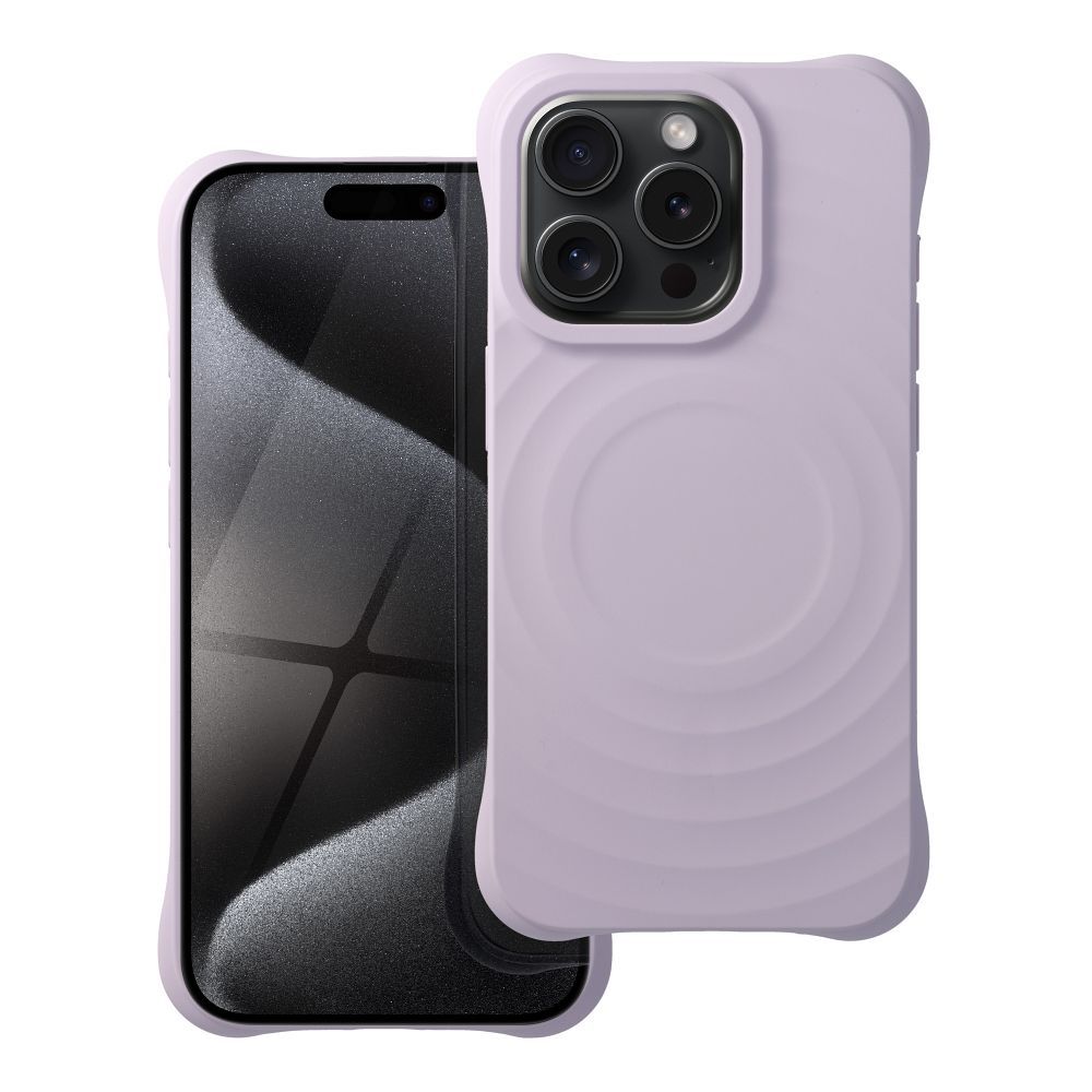 Silicone Zephyr Mag Cover compatible with MagSafe do IPHONE 15 PRO lilac