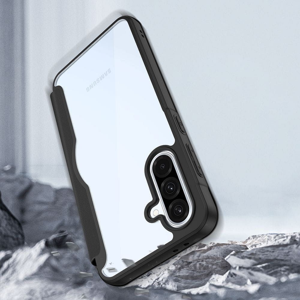 DUX DUCIS wallet case SKIN X PRO compatible with MagSafe for SAMSUNG A36/A56 5G black