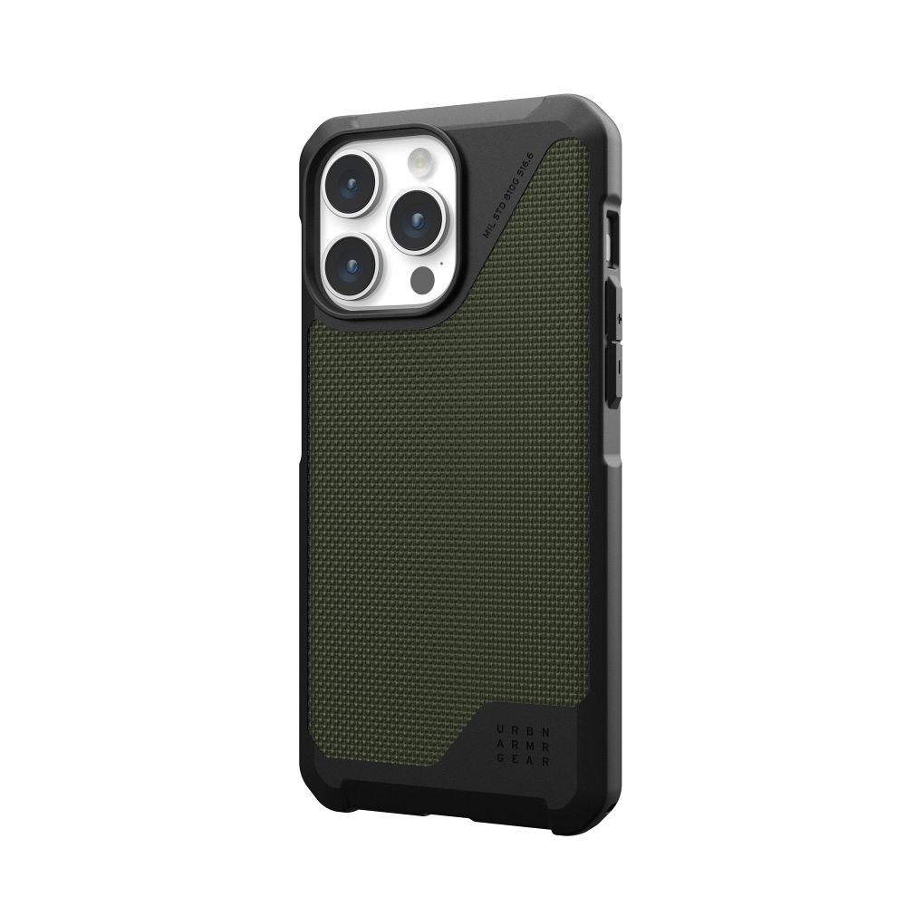 UAG Urban Armor Gear case METROPOLIS LT compatible with MagSafe for IPHONE 15 Pro Max kevlar olive