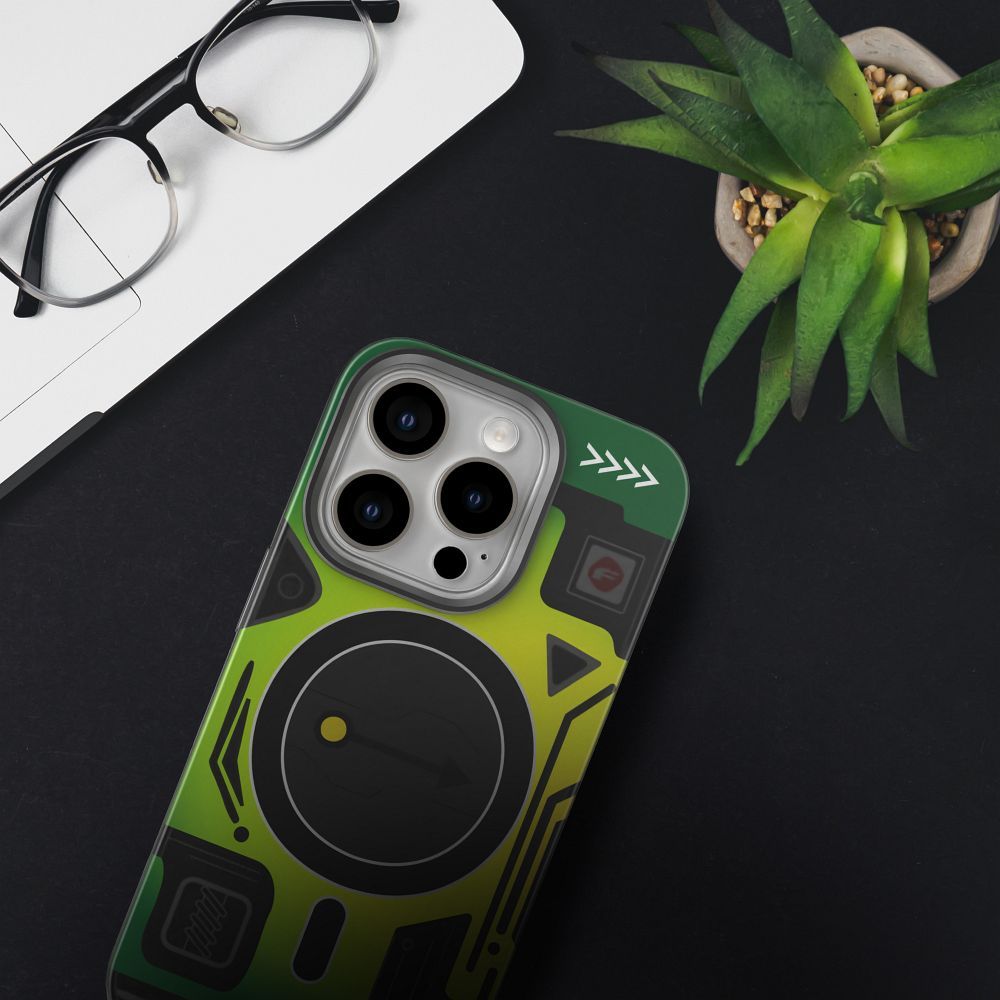FORCELL F-PROTECT Levels with Dual Layer 4D technology, Military Drop-Test compatible with MagSafe for IPHONE 16 PLUS cyber green