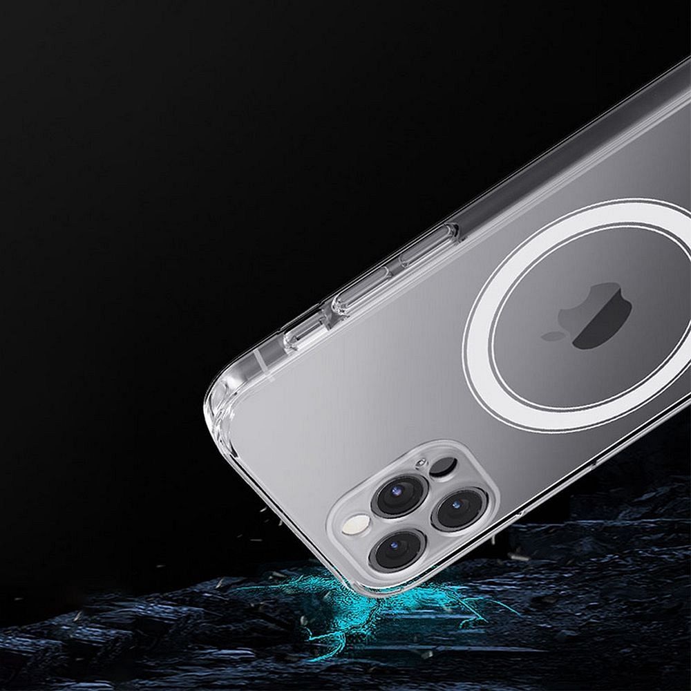 CLEAR MAG COVER case compatible with MagSafe for SAMSUNG S22 Ultra transparent