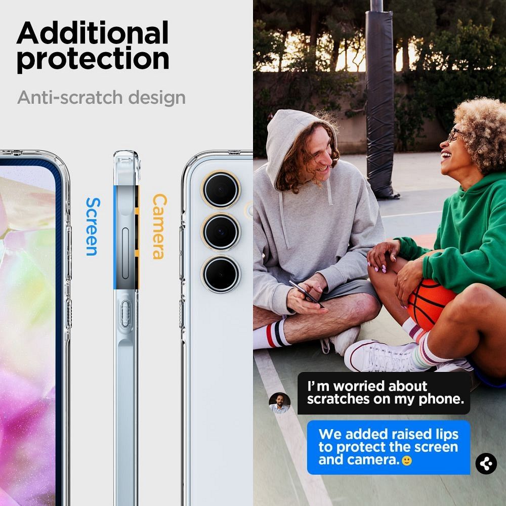 SPIGEN case ULTRA HYBRID for SAMSUNG A35 5G transparent