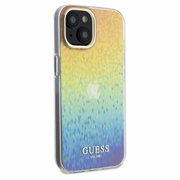GUESS case for IPHONE 14 GUHCP14SHDECMI (IML Faceted Mirror / disco iridescent) multicolor