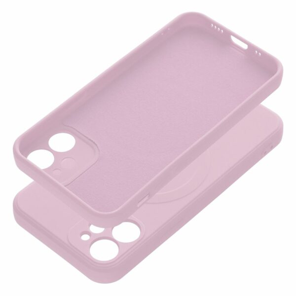 SILICONE MAG COVER case compatible with MagSafe for IPHONE 12 Mini pink