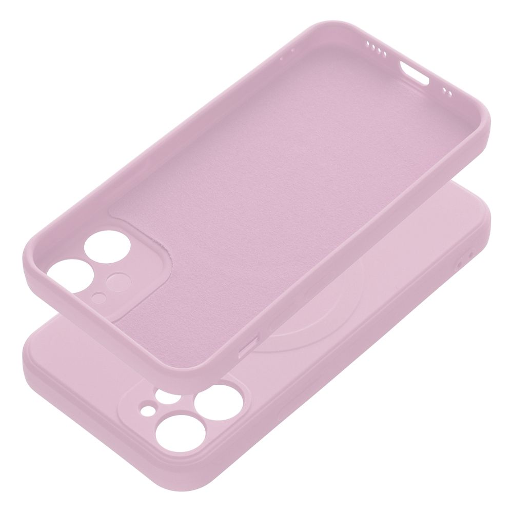 SILICONE MAG COVER case compatible with MagSafe for IPHONE 12 Mini pink
