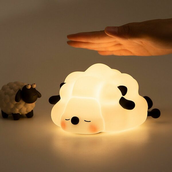 Table lamp bedside Lamb Art Deco touch style K-1156