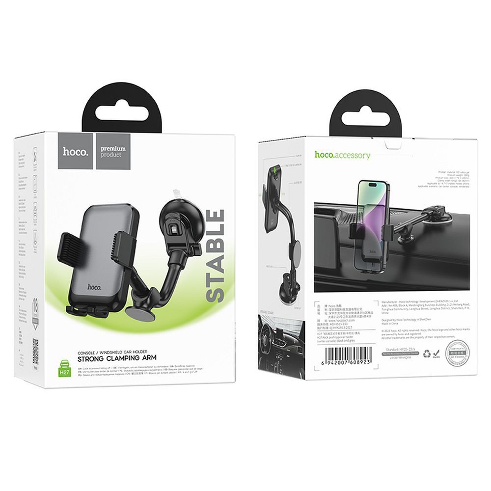 HOCO car holder for windshield / center console H27 black