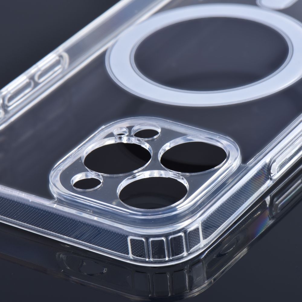 CLEAR MAG COVER case with camera protection compatible with MagSafe for IPHONE 12 Pro Max transparent