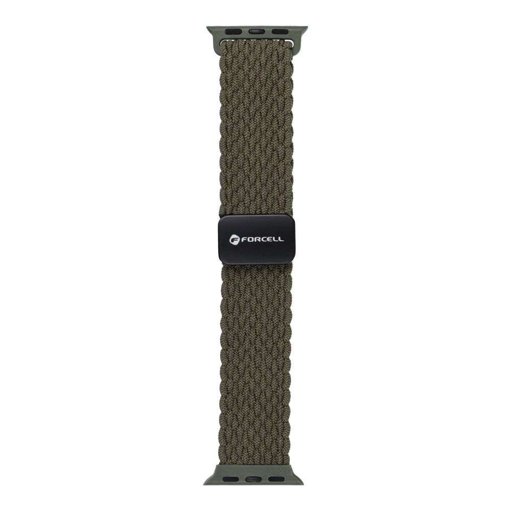 FORCELL F-DESIGN FA02 nylon magnetic strap for APPLE Watch 38 / 40 / 41 mm dark olive green