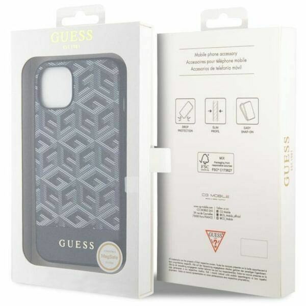 GUESS case for IPHONE 14 GUHMP14SHGCFSEK (MAG GCUBE) black