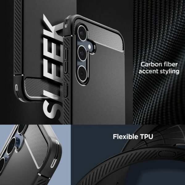 SPIGEN case RUGGED ARMOR case for SAMSUNG A55 5G matte black