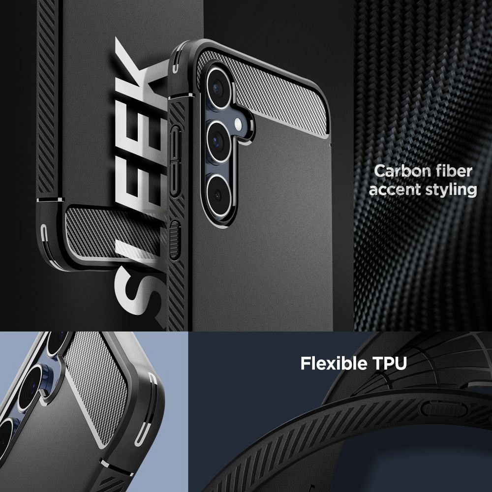 SPIGEN case RUGGED ARMOR case for SAMSUNG A55 5G matte black