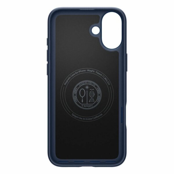 SPIGEN case THIN FIT MAG compatible with MagSafe for IPHONE 16 navy blue