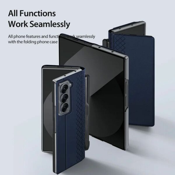 DUX DUCIS case BRIL with pen holder for SAMSUNG Z Fold SE/W25 blue