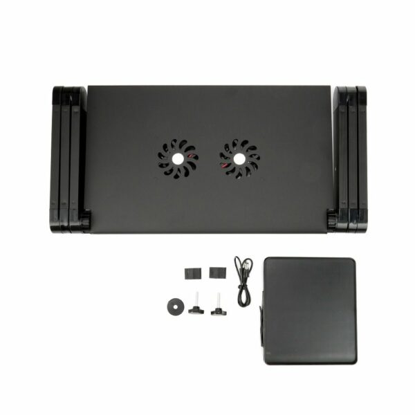 Desk for laptop uniwersal adjustable with cooling YL-803 black