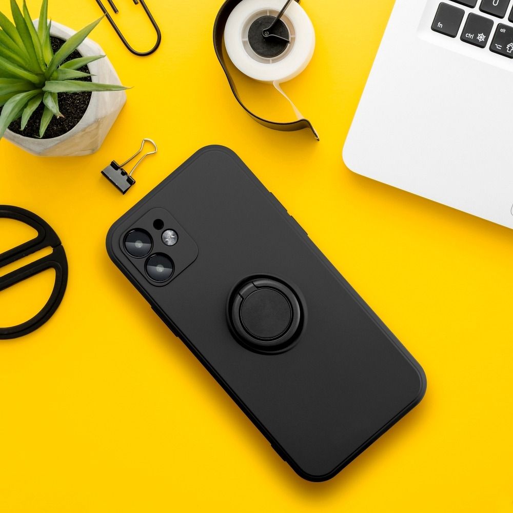 SILICONE RING case for SAMSUNG A52 5G / A52 LTE ( 4G ) / A52S black