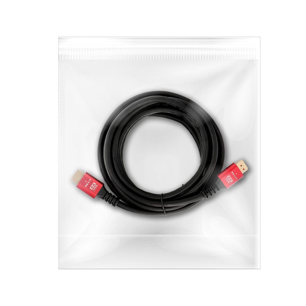 Cable HDMI 2.1 Cable 8K 60Hz / 4K 120Hz – Ultra High Speed, HDR, eARC, VRR, 48Gbps 3 m black