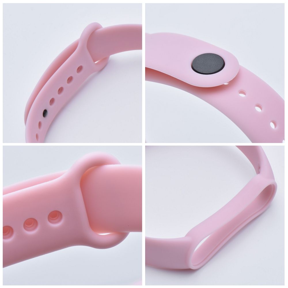 Silicone strap for XIAOMI Mi Band 5 / 6 / 7 pink (06)
