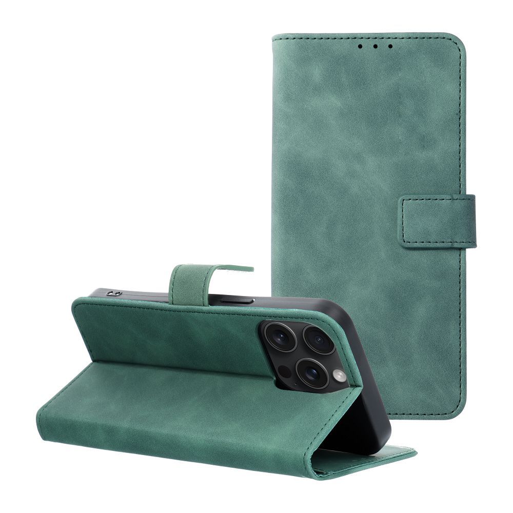 ddb72cbb45d9148fe6e8352ae3f6a314 TENDER Book Case for IPHONE 15 Pro Max green