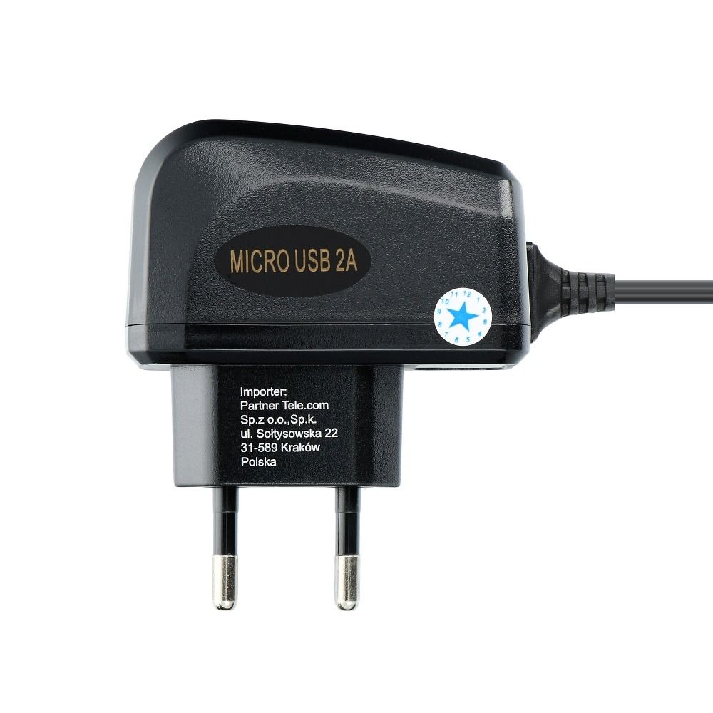 ddc436fc3b6d1899a8b716a4fd1c9345 BLUE STAR LITE travel charger 2A 10W with cable Micro USB TFK-TC-1095B black