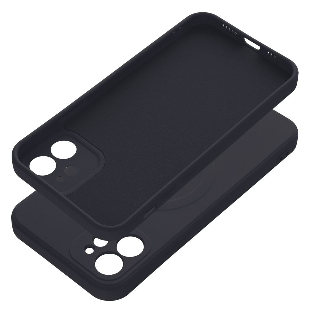 SILICONE MAG COVER case compatible with MagSafe for IPHONE 12 black